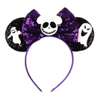 2026 Latest Halloween Cobweb Ears Headband Women Festival DIY Mouse Hairband Kids Party Villains Cosplay DIY Hair Accessories