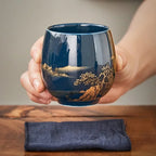 180ml Japanese-style simple master Mug Ceramic tea bowl cup household Jilan simple ceramic large teacup Tea set for a single cup