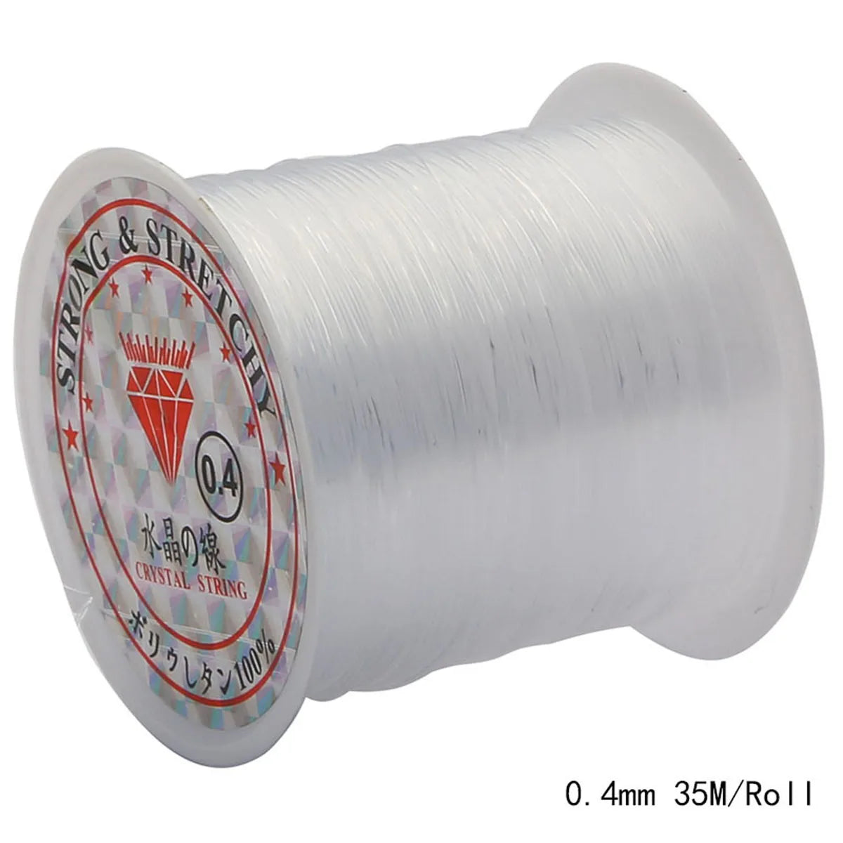 0.2-0.8mm Clear Nylon Beading Line Non Elastic Invisible Jewelry String for DIY Bracelet Necklace Jewelry Making 8-100m/Roll