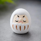 1pc Japanese Ceramic Daruma Statue Daruma Tumbler Crafts Lucky Fortune Ornament Landscape Daruma Doll Fengshui Home Decor Gift