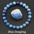 Original Reiki Blue Apatite Beads Bracelet Men Women Natural Lapis Lazuli Amethyst Yellow Tiger Eye Stone Beads Bracelet Jewelry