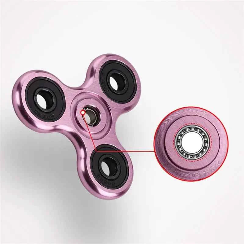 Aluminum Alloy Fidget Spinner Stress Relief Toy – Silent Desk Gadget