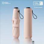 125g Japanese ultra-light portable sun umbrella sun protection and ultraviolet rain dual-purpose 3-fold 6-bone pencil umbrella f