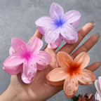 3Pcs/18Pcs Egg Flower Hair Clips Gradient Candy Color Flowers Suitable for Daily Backcombed Ponytail Shark Clip Hair Accessories