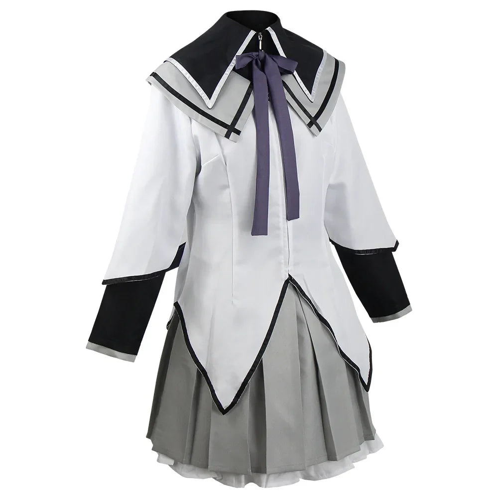 Akemi Homura Anime Cosplay Costume – Fighting Uniform Outfit