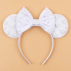 2026 Women 3.3" Velvet Mouse Ear Headband For Girls Soft Butterfly Knot Headband Halloween Party Christmas Hair Accessories