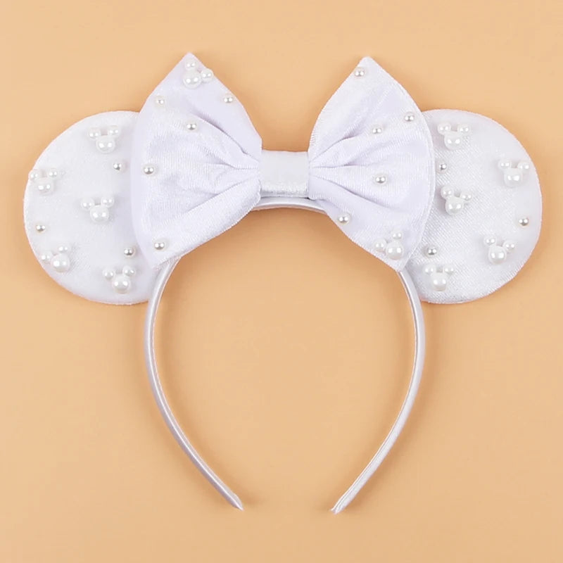 2026 Women 3.3" Velvet Mouse Ear Headband For Girls Soft Butterfly Knot Headband Halloween Party Christmas Hair Accessories