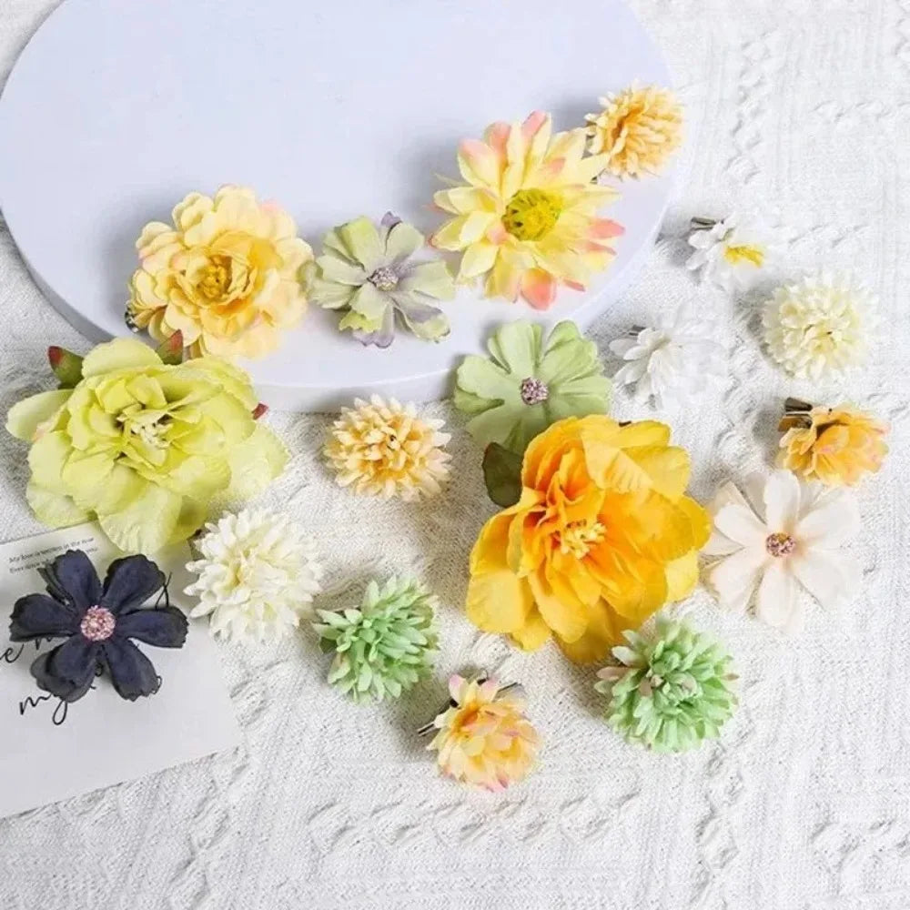 3/21Pcs Artificial Rose Flower Head Fake Flower For Home Room Decor Wedding Decoration DIY Garland Bouquet Christmas Accessories