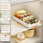 Pull-Out Kitchen Cabinet Organizer – Sliding Storage Drawer & Spice Rack
