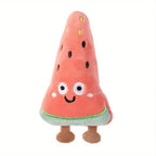 Plush Cat Toys Interactive Kicker Teeth Grinding Fruit Shaped Pet Toy for Kittens