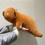 Kawaii Capybara Plush Toy Stuffed Capibara Fluffy Doll Long Sleep Soft Pillow Sofa Cushion Nap Sleeping Toys for School  Xmas