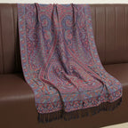 2025 new ethnic style retro shawl cashew flower geometric scarf cloak tassel scarf multi-color variety options available