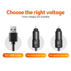 12v Automotive fan Car Fan 24v 360° Adjustable 3 Head Air Fan Low Noise Multifunctional Temporary Parking Card Auto Vehicles fan