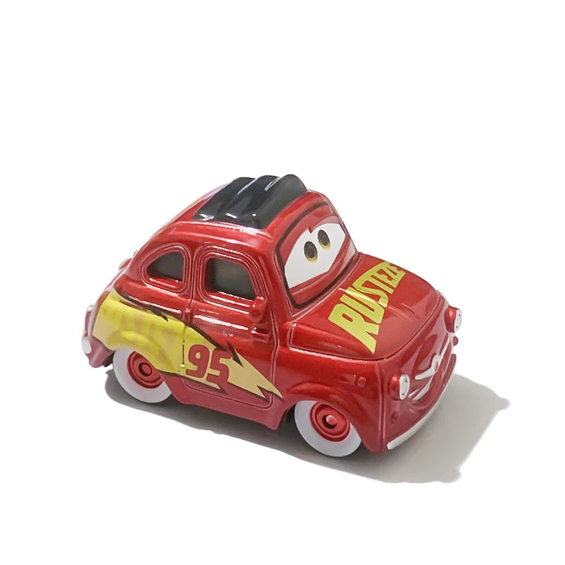 Disney Pixar Cars Piston Cup Racer Lightning McQueen Plated Version Magenta Color Alloy Diecast Model Toy Cars Children's Gift