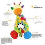 Soft Animal Hanging Handbells Rattles Plush Infant Baby Development Handle Sensory Toys WIth Teether Baby Toy For Newborn Gifts
