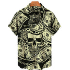 Men's Designer Hawaii Shirts Short Sleeve Collar Top Fashion Streetwear 3d Printed XS-5XL Hiphop Casual Vintage Clothing