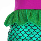 Girls Cosplay Disney Little Mermaid Ariel Prom Princess Costumes Kids Summer Casual Dress Halloween Birthday Party Dress Up 2025