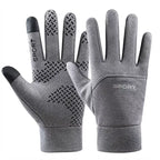 Thermal Touch Screen Gloves Men Women, Winter Windproof Warm Running Gloves Non-Slip Elastic Cuff for Driving Cycling Hiking