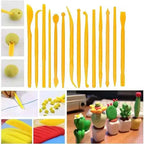 14Pcs/Set Plastic Clay Sculpting Set Wax Carving Pottery Tools Carving Sculpture Shaper Polymer Modeling Clay Tools