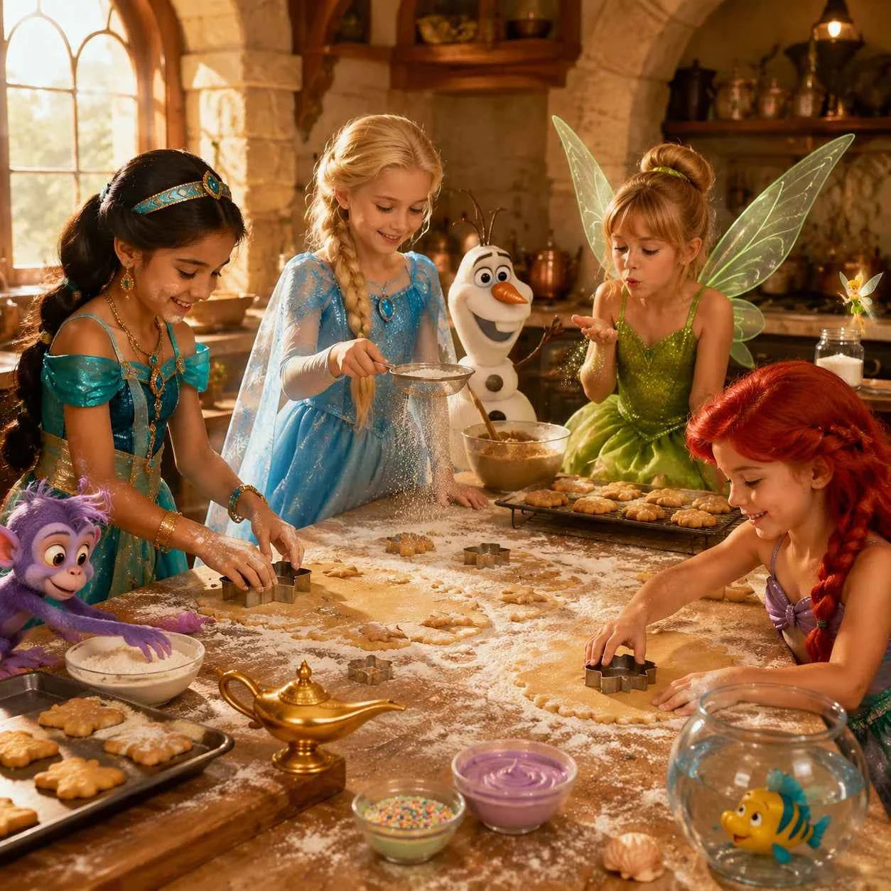 Girls Princess Dress Kid Cinderella Snow White Aurora Rapunzel Cinderella Halloween Costume Children Birthday Party Dress