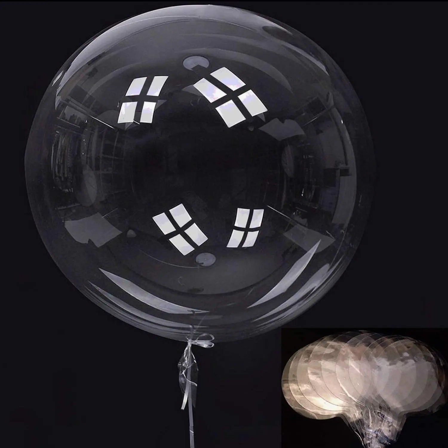 10/20/30/50pcs 10/12/16/18/20/24/36inch Transparent Bobo Balloon Clear Bubble Birthday Party Wedding Baby Shower Decor Supplies