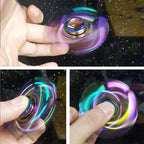 Rainbow Metal Fidget Spinner Stress Relief Finger Toy for All Ages