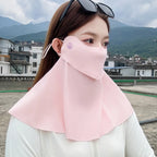 Drinking Water, Neck Protection, Sun Protection, Ice Silk Mask, No Trace, UV Protection, Cycling, Breathable and Sunshade