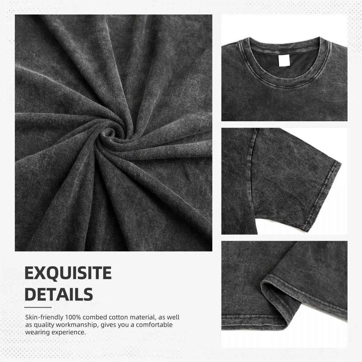 Yami Sukehiro Graphic Tshirt Black Clover Manga Cotton T-shirt For Men Short Sleeve Clothing Oversized Tee Male Washed T Shirt
