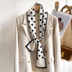 50 Color New Women Silk Feel Printed Design Scarf Shawl Fashion Luxury Long Narrow Small Silk Scarves Ladies Headband Headscarve
