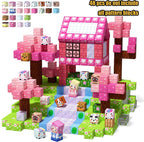 Magnetic Building Blocks Mine World Magnetic Pool Castle Villa Party Construction Brick Cube STEM Boy Girl Children Toy Set Gift
