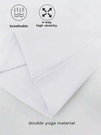 Women's White Solid Round Neck Short Sleeve Fitted T-Shirt for Summer Casual Wear
