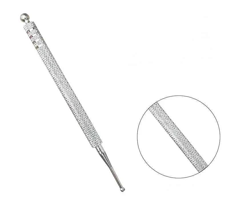 Facial Reflexology Massage Tool Retractable Acupuncture Pen Double Headed Spring Ear Care Tool Point Probe Pen Massager for Face