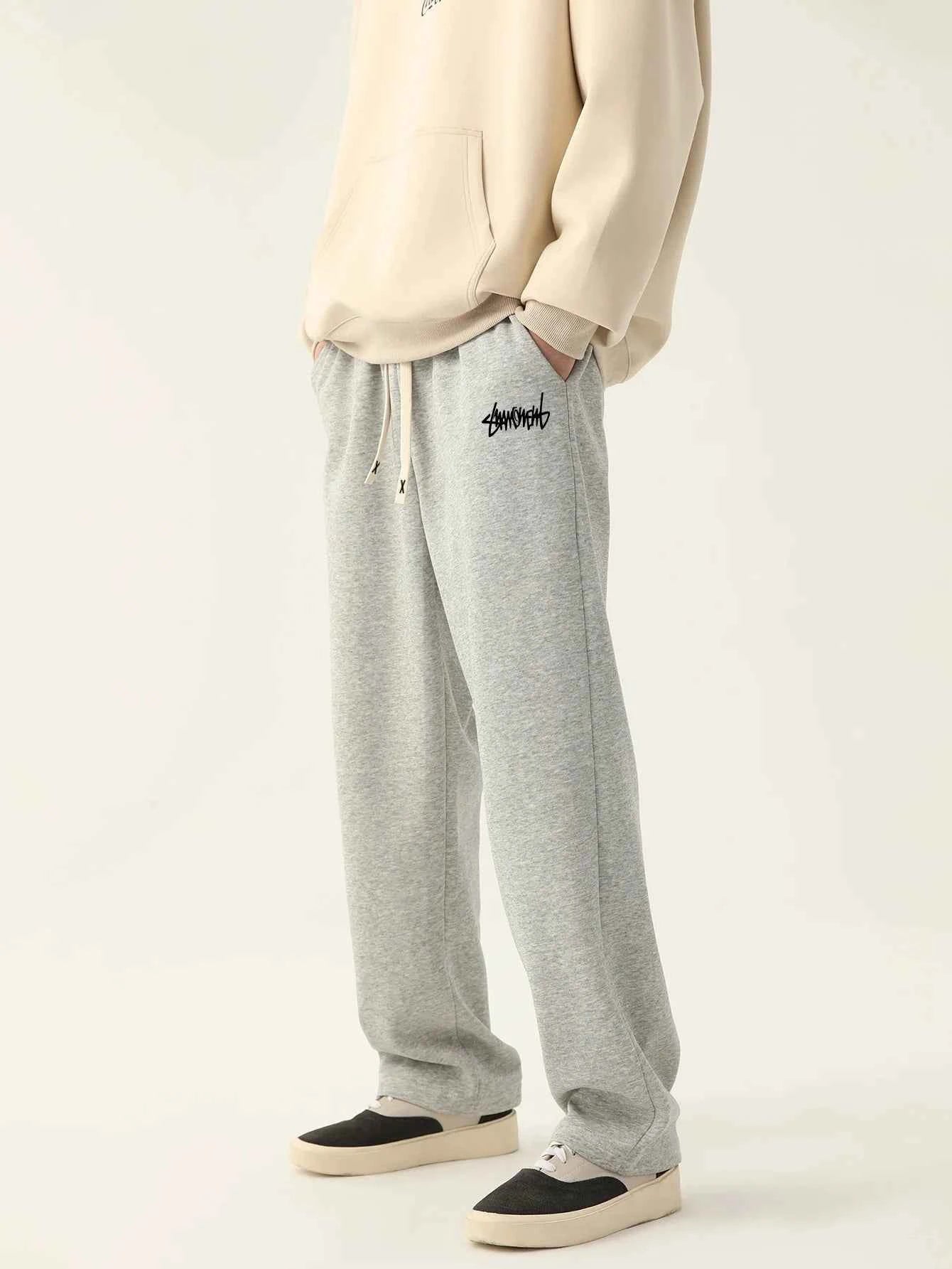 Men's jogging pants baggy pants neutral breathable baggy outdoor pants fashion design jogging pants 2024 new sweatpants
