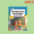 Multiplication and division workbook, math practice book, improve calculation skills, educational tool for brain development