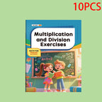 Multiplication and division workbook, math practice book, improve calculation skills, educational tool for brain development