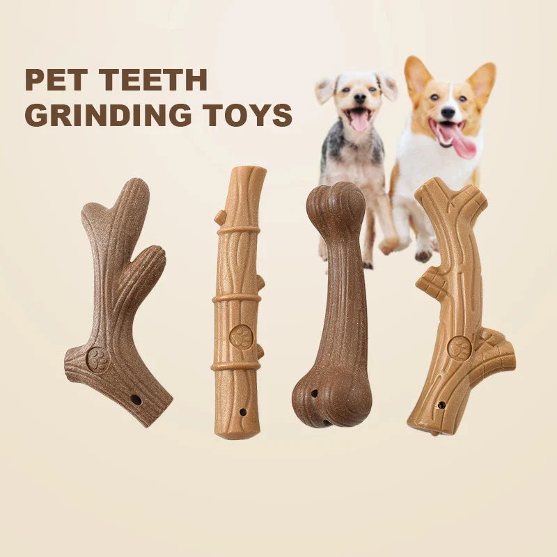 Bamboo Dog Chew Toy Dental Bone Bite Resistant Training Toy