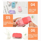 Portable Hand Soap Sheets for Travel | Dissolving Cleanser Wipes | Alcohol-Free | On-the-Go 50 sheets/box