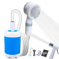 Portable Rechargeable Outdoor Shower Handheld Compact Design Gentle Shower Stream for Dog Bathing Car Washing Flower Watering