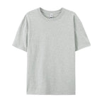 100% Cotton Solid Tshirts Men Woman Short Sleeve Fashion Brand Trend Casual Soft Clothing Tees Customized Products Summer Tops