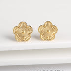 Hot Sale Stainless Steel Laser Five Leaf Flower Petal Adjustable Clover Bracelet Classic for Woman Girl Brand Jewelry Party Gift