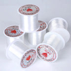 0.2-0.8mm Clear Nylon Beading Line Non Elastic Invisible Jewelry String for DIY Bracelet Necklace Jewelry Making 8-100m/Roll