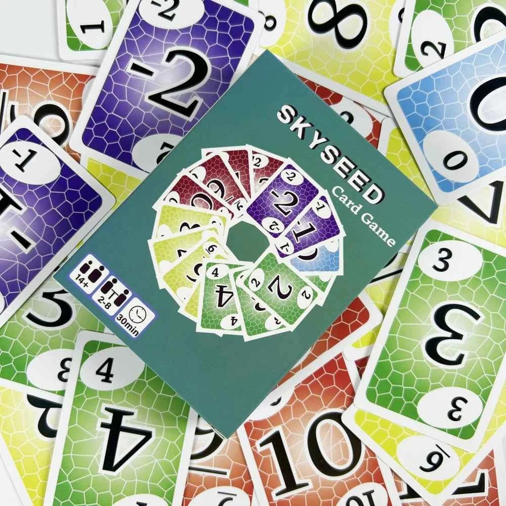 Skyseed Card Game 150 Playing Cards Board Game Deck Fun Exploration Action Edition Christmas and Halloween Gifts