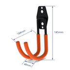 Heavy Duty Wall Mount Metal Hook Garage Organizer Bicycle Ladder Hanger Anti Slip Storage Hook For Garden Tools Home Workshop