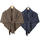 Solid Color Cotton Triangle Scarf Muslim Hijab Shawls Woman Soft Wraps Lady Fashion Causal Turban Islamic Jersey Headband