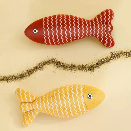 Catnip Fish Toy – Interactive Plush Simulation Fish for Cats & Kittens
