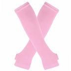 Warmer Knitted Long Fingerless Gloves Elbow Mittens Christmas Acces Gift Fashion Women Emo Gloves Lady Striped Elbow Gloves