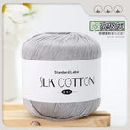 50g/PC Silk Lace Cotton Milk Crochet Yarn Baby Hand-Knitted Warm Soft Knitting Thread for Hand Knitting Supplies Cross Stitch