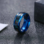 Temperature Ring Titanium Steel Mood Emotion Feeling Intelligent Temperature Sensitive Ring for Women Men Waterproof Jewelry