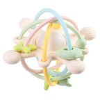 Rattle & Sensory Teether Bed Bell – Silicone Montessori Baby Toy for Newborns, 0-36 Months, Development & Gift