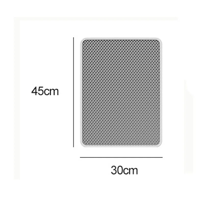 Cat Litter Mat Double Layer Waterproof Urine Proof Trapping Mat Easy to Clean Non-Slip Toilet Pad Cat Scratch Pad Large Foot Pa - WTN Essentials 